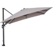 Garden Impressions Hawaii Zweefparasol 300x300 cm donker grijs - zand