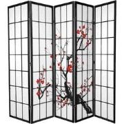 Fine Asianliving Japanse Kamerscherm B225xH180cm 5 Panelen Shoji