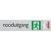 Route Alulook 165 x 44 mm Sticker nooduitgang amsterdam