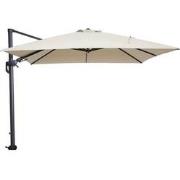 Zweefparasol Hawaii 300x300 Carbon Black en Ecru zonwering