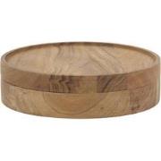 Light&living Deco box Ø25x6,5 cm DIDIUS acacia hout naturel