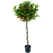 Orange tree in pot orange 120 cm kunstbloem