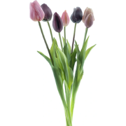 Bosje kunst tulpen Sally x7 tt mauve 47 cm