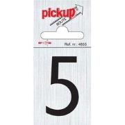 Route alulook 60 x 44 mm Sticker zwarte cijfer 5 pick up