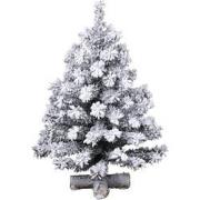 Mini kerstboom tafelboom Imperial boom snowy d33h45 cm groen/wit