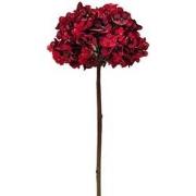 Kunstbloem hortensia 66 cm, rood