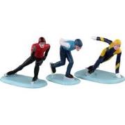 Speed Skaters Set Of 3