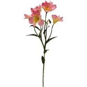 Kunstbloem alstroemeria spray pink, 62 cm