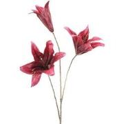 Kunstbloem lily fuchsia, 80 cm