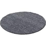 Tapijtenloods Basic Rond Shaggy vloerkleed Grijs Hoogpolig- 200 CM RON...