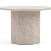 HSM Collection-Ronde Salontafel Sofia-ø60x42-Wit-Travertine