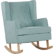 Beliani TRONDHEIM - Schommelfauteuil-Groen-Polyester