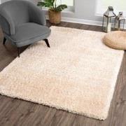 Tapijtenloods Porto Soft Fluffy Vloerkleed Hoogpolig Effen Beige- 80X1...