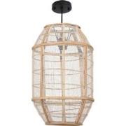 Mica Decorations Pella Hanglamp - H46 x Ø29 cm - Linnen - Beige