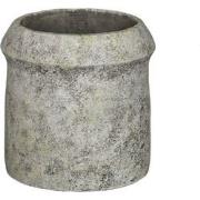 PTMD Nimma Grey Cement Pot Wide Top Round L