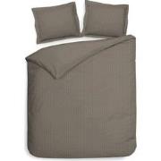 Heckett & Lane Dekbedovertrek Banda Taupe Grey 200 x 200 220 cm + 2 sl...