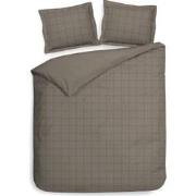 Heckett & Lane Dekbedovertrek Diamante Taupe Grey 260 x 200 220 cm + 2...