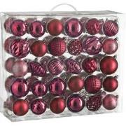 House of Seasons Kerstballen Set - 60 Stuks - Ø7 cm - Onbreekbaar - Fu...