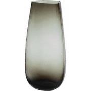 Decoratieve vaas van grijs glas H39