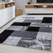 Tapijtenloods Parma Design Vloerkleed Zwart / Grijs Laagpolig- 120x170...