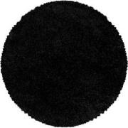 Tapijtenloods Monaco Soft Rond Shaggy Hoogpolig Vloerkleed Black- 200 ...