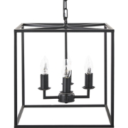 Beliani WANCHET - Hanglamp-Zwart-IJzer