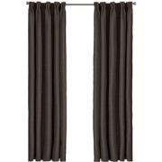 Larson - Luxe effen blackout gordijn - met haken - 1.5m x 2.5m - Choco...