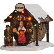 LuVille Kerstdorp Miniatuur Bierstube - L11 x B12 x H12 cm