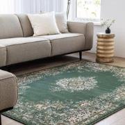 Vintage Vloerkleed Keshan Groen - Polypropyleen - 190 x 280 cm (L)