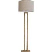 Vloerlamp Mangohout Naturel - 1-Lichts - 50x50x165cm - Micky