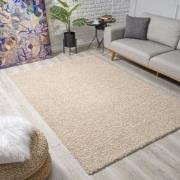 Tapijtenloods Loca Shaggy Vloerkleed Beige Hoogpolig- 80x150 CM