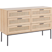 Beliani PASCO - Commode-Lichte houtkleur-Vezelplaat