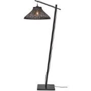 Vloerlamp Tahiti - Bamboe Zwart - 65x45x150cm