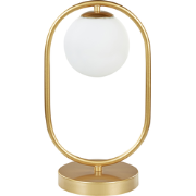 Beliani YANKEE - Tafellamp-Goud-IJzer, Glas