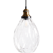 Beliani COOSA - Hanglamp-Transparant-Glas