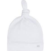 Baby's Only Knoopmutsje Pure - Wit - 0-3 mnd - 100% ecologisch katoen