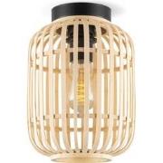 Boheemse stijl Plafondlamp - Bamboe Lampenkap - Cilinder - Beige - Ø21...