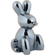 Ornament Balloon Bunny - Zwart - 10x9x15cm