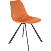 Dutchbone Franky Eetkamerstoelen Oranje - Set van 2