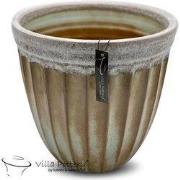 Villa Pottery  Grenoble pot Antiek groen-oranje - hoog