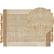 Beliani DEDEMLI - Gevlochten-Beige-Jute