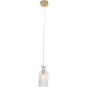 Mexlite hanglamp Grazio glass - messing - metaal - 10 cm - E14 fitting...