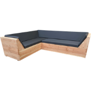 Wood4you - Loungeset 6 Douglashout  - incl strakke kussens