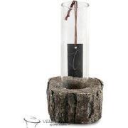 Villa Pottery  Vaas Bhutan woodtube - 41.5x26x15