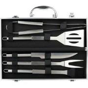 Decopatent® BBQ Gereedschap SET - 6 Delig in Koffer - Barbecue - BBQ -...