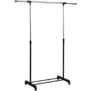 Decopatent® Kledingrek op wieltjes - Verstelbaar Hoogte 100-160 Cm & B...