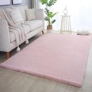 Pouffy Fluffy  - Hoogpolig Vloerkleed - Uni Kleur - Roze - Woonkamer T...