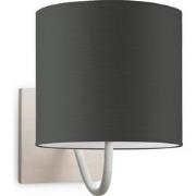 Moderne wandlamp Bling - antraciet - wandlamp Beach inclusief lampenka...