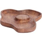 Light&living Kaarsenhouder 38,5x31x4 cm COJA hout roodbruin