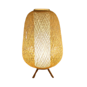 Fine Asianliving Bamboe Webbing Lamp Handgemaakt - Isha D38xH60cm